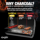 Char-Griller Blaxer houtskoolbarbecue Zwart