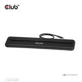 Club 3D 12-1 USB-C Triple Display PD3.0 100W Docking Station + Charger Zwart