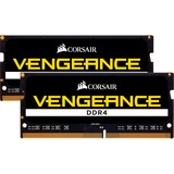 Corsair 32 GB DDR4-3200 Kit werkgeheugen Zwart, CMSX32GX4M2A3200C22, Vengeance