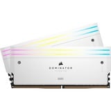 Corsair 64 GB DDR5-6000 Kit werkgeheugen Wit, CMP64GX5M2B6000C30W, Dominator Titanium RGB, XMP