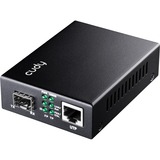 Cudy MC220P Gigabit PoE Ethernet Media Converter mediaconverter Zwart, PoE