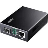 Cudy MC220P Gigabit PoE Ethernet mediaconverter Zwart, PoE