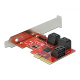 DeLOCK 6 Port SATA PCIe Express x4 card - Low Profile controller 