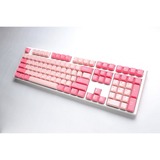 Ducky One 3 Gossamer Pink, toetsenbord Wit/roze, US lay-out, Cherry MX Speed Silver, Double-shot PBT, Hot-swappable, QUACK Mechanics