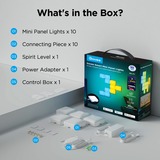 Govee Smart Mini Panel Lights - 10-pack ledverlichting Wit, 2.4GHz wifi + Bluetooth