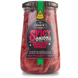 Grate Goods Spicy Onions Barbecue Pickles barbecuekruiden 370 ml | Pittig-zuur | Rode ui en Jalapeño's | Pickled with AllBrine by Kesbeke