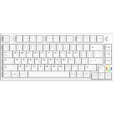 HelloGanss HS75T White RGB mechanisch toetsenbord Wit, US lay-out (QWERTY), TTC-Switches, 75%, RGB leds, PBT Doubleshot keycaps, hot swap, 2,4 GHz | Bluetooth | USB-C