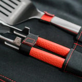Kamado Joe Krafted stalen grillgereedschap accessoire set grillbestek 3-delig, Inclusief canvas draagtas