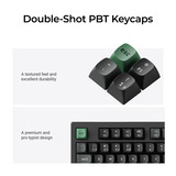 Keychron K10 Ultra 8K Wireless Custom Mechanical Keyboard Zwart, US lay-out (QWERTY), Keychron Apex Brown, 100%, RGB leds, OSA Double-shot PBT, USB-C | 2.4 GHz | Bluetooth 5.2