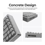 Keychron K2 HE-F1C Concrete Edition RGB mechanisch toetsenbord Zwart, US lay-out (QWERTY), Gateron Double-Rail Magnetic Nebula, 75%, RGB leds, OSA double-shot PBT, hot swap, 2.4GHz | Bluetooth 5.2 | USB-C