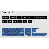 Keychron OEM Dye-Sub PBT Full Keycap-Set - Ocean keycaps Donkerblauw/lichtblauw, 137 Stuks, US-Layout (ANSI)