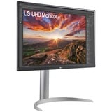 LG UltraFine 27UP850K-W 27" 4K Ultra HD monitor Zilver/zwart, 1x DisplayPort, 2x HDMI, 2x USB-A, 1x Thunderbolt
