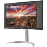 LG UltraFine 27UP850K-W 27" 4K Ultra HD monitor Zilver/zwart, 1x DisplayPort, 2x HDMI, 2x USB-A, 1x Thunderbolt