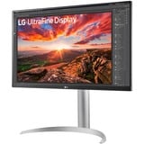 LG UltraFine 27UP850K-W 27" 4K Ultra HD monitor Zilver/zwart, 1x DisplayPort, 2x HDMI, 2x USB-A, 1x Thunderbolt