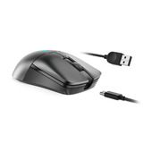 Lenovo Legion M600s Qi Wireless gaming muis Donkergrijs, 2.4GHz, Bluetooth 5.0, USB-C