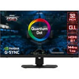 MSI Optix MPG321UR-QD 32" 4K Ultra HD Gaming Monitor Zwart, 144Hz,4K UHD, Display Port, HDMI, USB, G-sync Compatible 