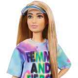 Mattel Barbie Fashionistas Doll 159 - Tie-Dye T-Shirt Dress Pop 