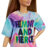 Mattel Barbie Fashionistas Doll 159 - Tie-Dye T-Shirt Dress Pop 