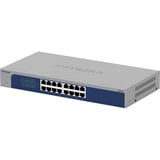 Netgear GS516 switch Grijs/blauw