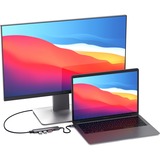 Satechi Slim Type-C Multi-Port Adapter V2 dockingstation Donkergrijs, USB-C, HDMI, USB, SD