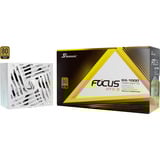 Seasonic FOCUS GX ATX3.0, 1000W voeding  Wit, 1x 12VHPWR, 3x PCIe, kabelmanagement