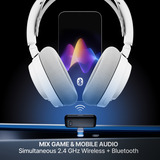 SteelSeries Arctis Nova 7 Wireless Gen 2 over-ear gaming headset Wit, Pc, 2,4 GHz / Bluetooth