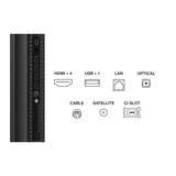 TCL MQLED85K Premium QD-MiniLED TV 50" Ultra HD QLED Zwart, 4x HDMI, USB-A, LAN, WiFi 5, BlueTooth 5.4