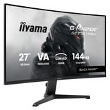 iiyama G-Master Black Hawk G2471HS-B1 27" curved gaming monitor Zwart, HDMI, DisplayPort, USB, Audio, AMD Free-Sync, 144 Hz