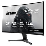 iiyama G-Master Black Hawk G2471HS-B1 27" curved gaming monitor Zwart, HDMI, DisplayPort, USB, Audio, AMD Free-Sync, 144 Hz