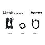 iiyama G-Master Black Hawk G2471HS-B1 27" curved gaming monitor Zwart, HDMI, DisplayPort, USB, Audio, AMD Free-Sync, 144 Hz