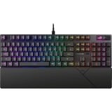 ASUS ROG Strix Scope II RX, gaming toetsenbord Zwart, US lay-out, ROG RX Red, PBT-keycaps