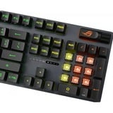 ASUS ROG Strix Scope II RX, gaming toetsenbord Zwart, US lay-out, ROG RX Red, PBT-keycaps