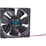 Alphacool ES 120mm 1.000-4.000rpm Fan case fan Zwart, 4-pin PWM-aansluiting