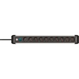 Brennenstuhl Premium-Alu-Line stekkerdoos 10-voudig schakel stekkerdoos Zwart/zilver