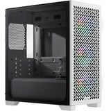 Cooler Master Elite 302 mini tower behuizing Wit | 1x USB-A | 1x USB-C | RGB | Tempered Glass