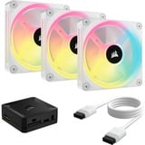 iCUE LINK QX120 RGB 120mm PWM Fans Starter Kit - Wit case fan