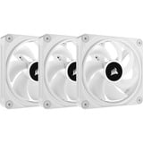 Corsair iCUE LINK QX120 RGB 120mm PWM Fans Starter Kit - Wit case fan Wit, 4-pins PWM fan-connector