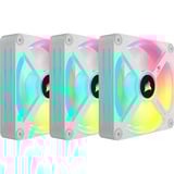 Corsair iCUE LINK QX120 RGB 120mm PWM Fans Starter Kit - Wit case fan Wit, 4-pins PWM fan-connector