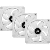 Corsair iCUE LINK QX120 RGB 120mm PWM Fans Starter Kit - Wit case fan Wit, 4-pins PWM fan-connector