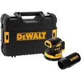 DEWALT DCW210NT-XJ 18V XR brushless 125mm excentrische schuurmachine Geel/zwart, Incl. T-STAK Box II, accu en oplader niet inbegrepen