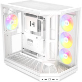 HYTE HYTE Y50 Snow White midi tower behuizing Wit | 2x USB-A | 1x USB-C | RGB | Window