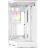 HYTE Y50 RGB Snow White midi tower behuizing Wit | 2x USB-A | 1x USB-C | RGB | Tempered Glass