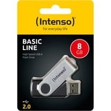 Intenso Basic Line 8 GB usb-stick Zwart/zilver