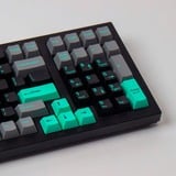 Keychron Cherry Profile Double-Shot PBT Full Keycap-Set - Hacker Mint keycaps Grijs/mint, 219 Stuks, ANSI & UK ISO Layout