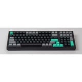 Keychron Cherry Profile Double-Shot PBT Full Keycap-Set - Hacker Mint keycaps Grijs/mint, 219 Stuks, ANSI & UK ISO Layout