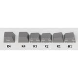 Keychron Cherry Profile Double-Shot PBT Full Keycap-Set - Hacker Mint keycaps Grijs/mint, 219 Stuks, ANSI & UK ISO Layout