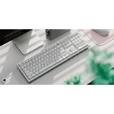 Keychron Cherry Profile Double - Shot PBT Full Set Keycaps - Black on White - Bow Wit, 218 stuks