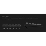 Keychron Cherry Profile Double - Shot PBT Full Set Keycaps - Black on White - Bow Wit, 218 stuks