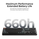 Keychron V6 Ultra 8K Wireless Custom Mechanical Keyboard Zwart, US lay-out (QWERTY), Keychron Silk POM Brown, 100%, RGB, Hot swap, 2.4 GHz | Bluetooth 5.3 | USB-C