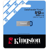 Kingston DataTraveler Kyson USB Flash Drive 512 GB usb-stick Zilver/blauw, USB-A 3.2 (5 Gbit/s)